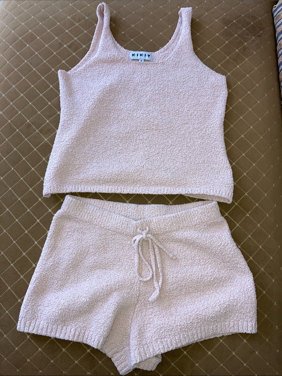 KIKIT Other - Kiki·K Cozy Pink Tank & Shorts Sleep Set
